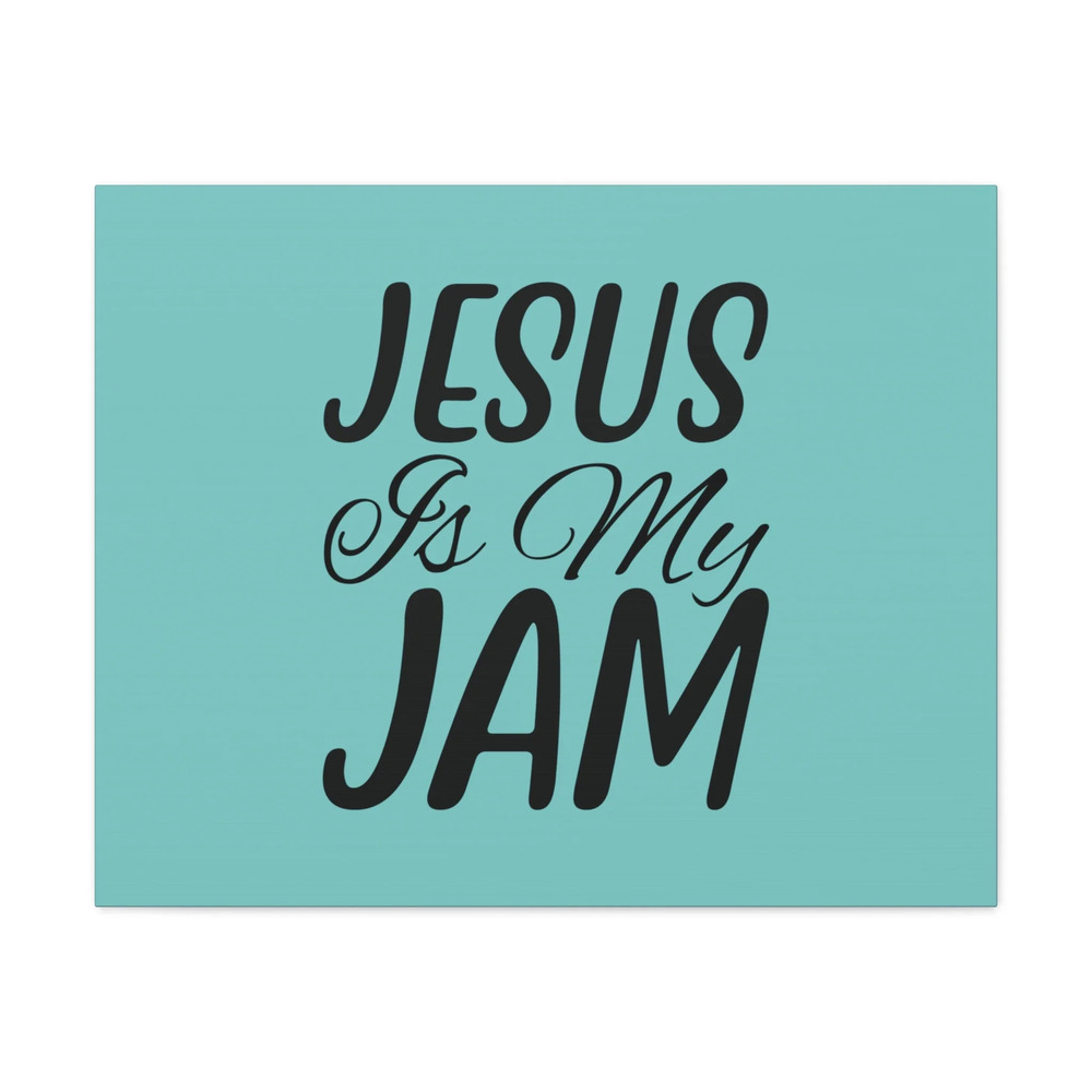 Scripture Walls John 15:14 Jesus Is My Jam Light Blue Bible Canvas Christian